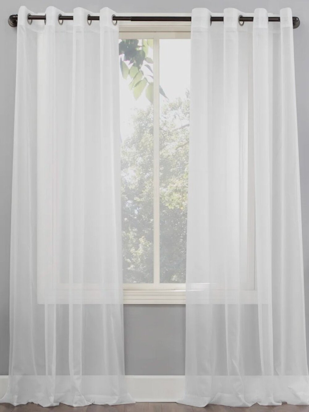 Sheer Curtain Panels (8 panels total)